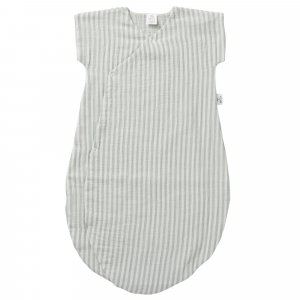 Gigoteuse été soft stripes - vert de gris - 0/6 mois Bb&co