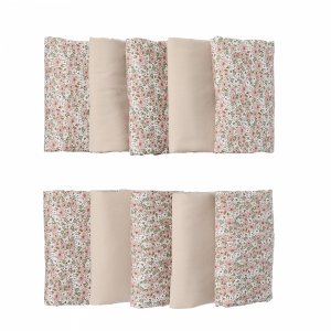 Protège barreaux tour de lit modulable respirant liberty / beige - afternoon tea Bb&co