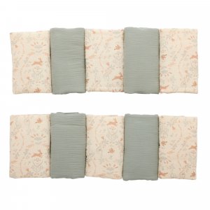 Protège barreaux tour de lit modulable et respirant - jardin enchanté Bb&co