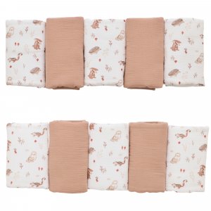 Protège barreaux tour de lit modulable et respirant - cosy forest Bb&co