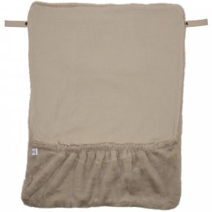 Couverture nomade fausse fourrure angora - beige Bb&co