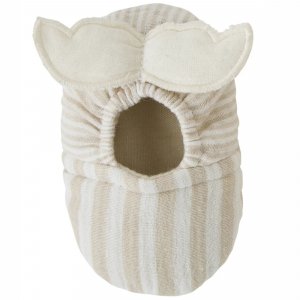 Chaussons avec ailes d'ange 0-6 mois rayé galet Bb&co