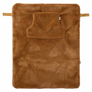 Couverture nomade fausse fourrure angora - havane Bb&co