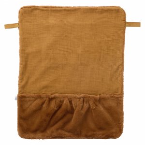 Couverture nomade fausse fourrure angora - havane Bb&co