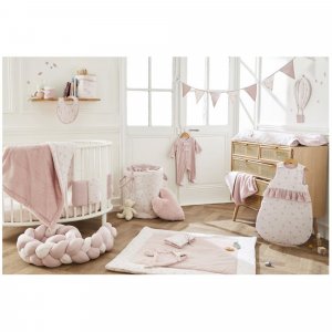 Tour de parc tressé ouatiné lovely blossom Bb&co