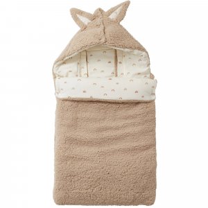 Nid d'ange coton doublé sherpa - arc-en-ciel Bb&co