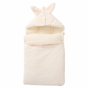 Nid d'ange fausse fourrure angora 0-6 mois ivoire Bb&co