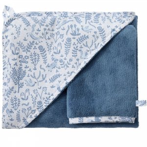 Cape de bain + gant de toilette Bb&co