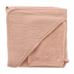 Cape de bain avec gant - bambou & gaze - mix&match Bb&co
