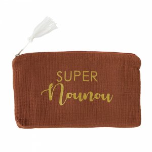 Trousse cadeau zippée gaze de coton Bb&co