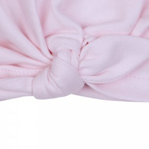 Bonnet naissance forme turban - rose pastel Bb&co