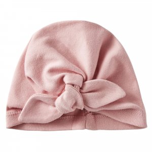 Bonnet naissance forme turban - rose thé Bb&co