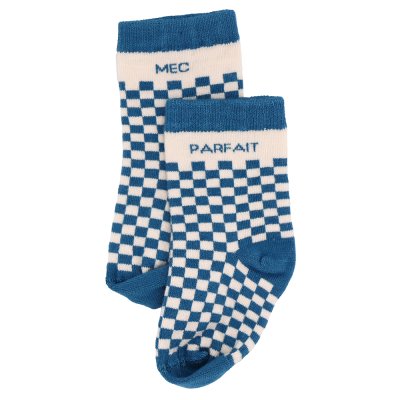 Chaussettes bébé damier mec parfait 6 à 18 mois