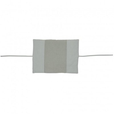 Protège carnet de santé gaze de coton vert de gris