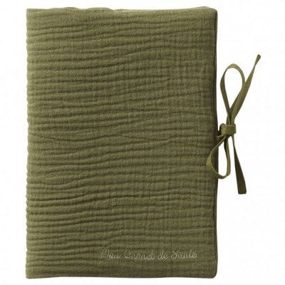 Protège carnet de santé gaze de coton fougère