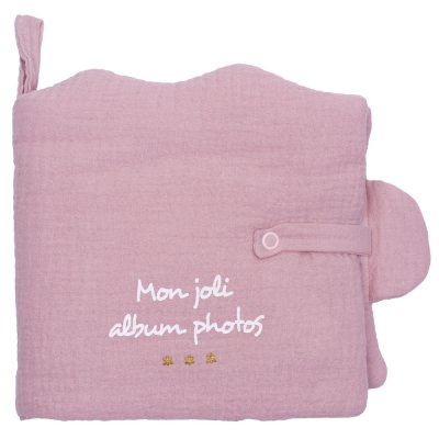 Livre album photos nuage gaze de coton pétale