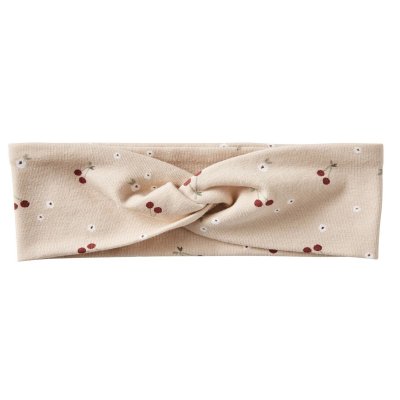 Bandeau large turban - imprimé cerises