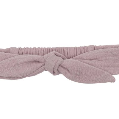 Bandeau élastiqué à nouer - gaze pétale