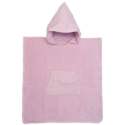 Poncho de bain à capuche bambou et gaze de coton