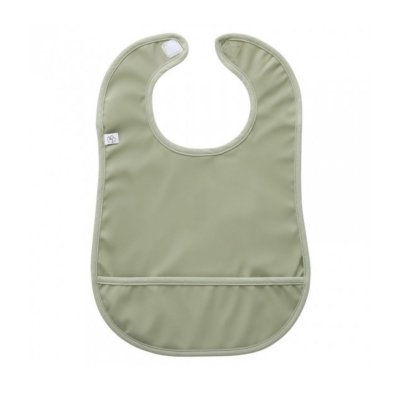 Bavoir imperméable uni vert sauge