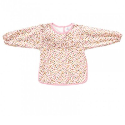 Bavoir tablier col claudine imperméable - froufrou léopard 3/5 ans