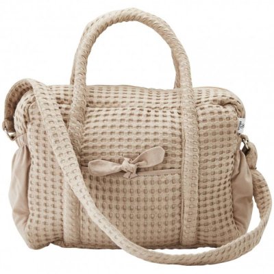 Sac à langer coton gaufré latte