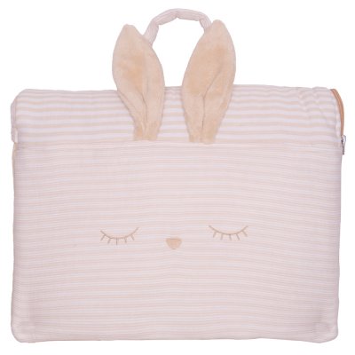 Sac de couchage enfant pliable & nomade rayé galet