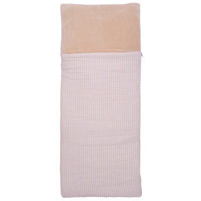 Sac de couchage enfant pliable & nomade rayé galet