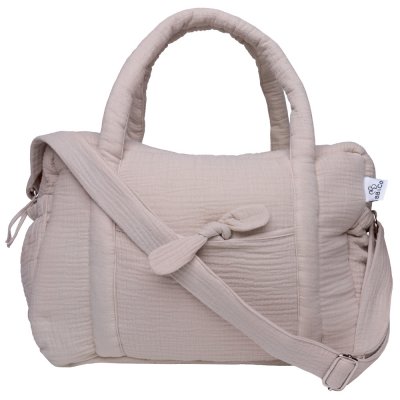 Sac à langer en gaze de coton biscuit