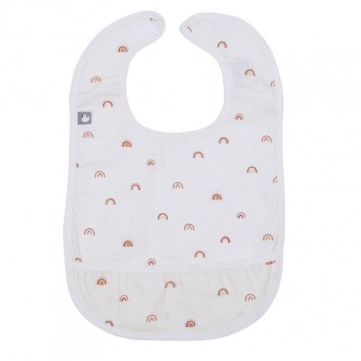 Bavoir coton liberty arc-en-ciel