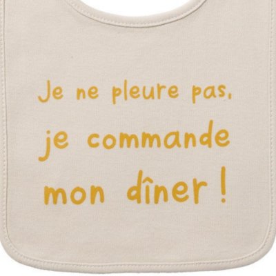 Bavoir bébé - sable