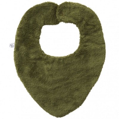 Bavoir bandana réversible fougère