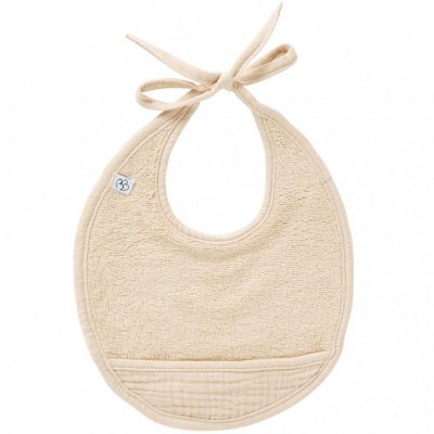 Bavoir naissance éponge biscuit