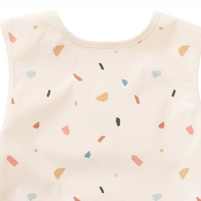 Bavoir intégral en tissu imperméable souple terrazzo (6-24m)