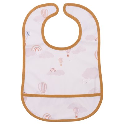 Bavoir en tissu imperméable souple montgolfières