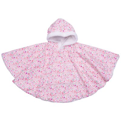 Poncho imperméable avec sherpa liberty 12/36mois blanc