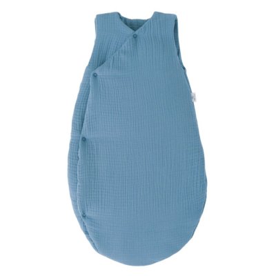 Gigoteuse kimono gaze de coton 18-36 mois pierre bleue