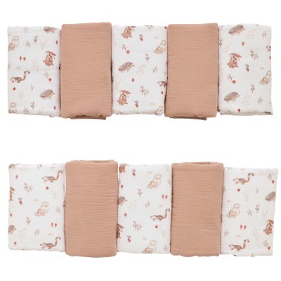 Protège barreaux tour de lit modulable et respirant - cosy forest