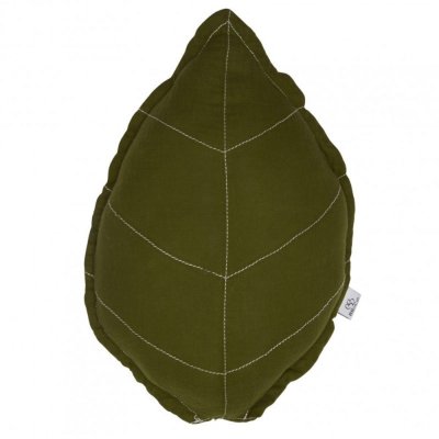 Coussin feuille caramel forest