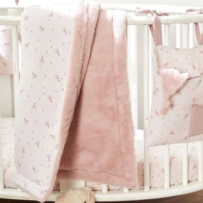 Couverture luxe fausse fourrure angora pétale - lovely blossom