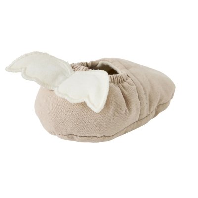 Chaussons avec ailes d'ange 0-6 mois biscuit