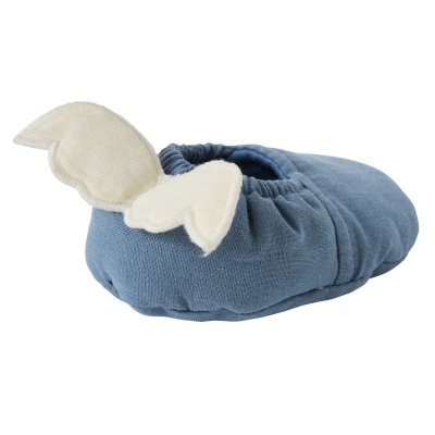 Chaussons avec ailes d'ange 0-6 mois pierre bleue