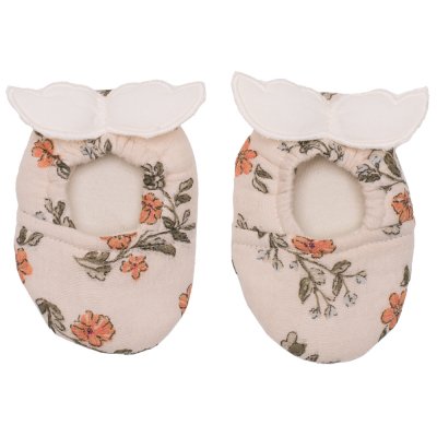 Chaussons ailes d'ange 0-6 mois imprimé fleurs