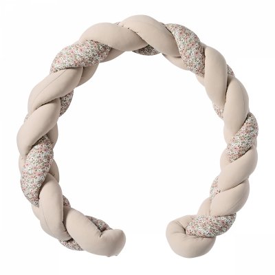 Tour de parc tressé ouatiné liberty / beige - afternoon tea