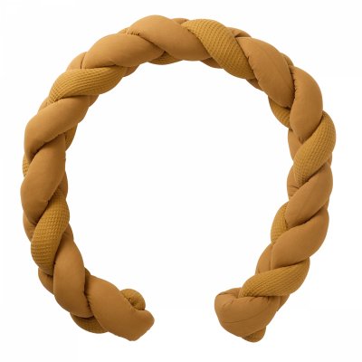 Tour de parc tressé ouatiné havane