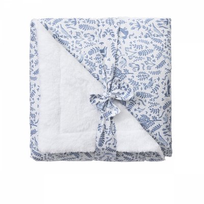 Couverture luxe fausse fourrure angora forêt enchantée