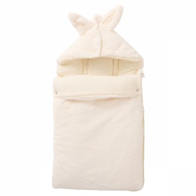 Nid d'ange fausse fourrure angora 0-6 mois ivoire