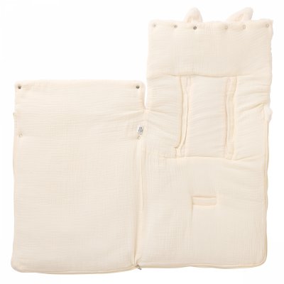 Nid d'ange fausse fourrure angora 0-6 mois ivoire