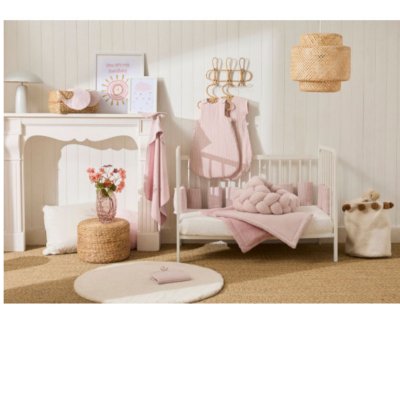 Gigoteuse soft stripes vieux rose 0-6 mois