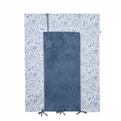 Housse de matelas à langer 60 x 80 cm - pierre bleue - forêt enchantée